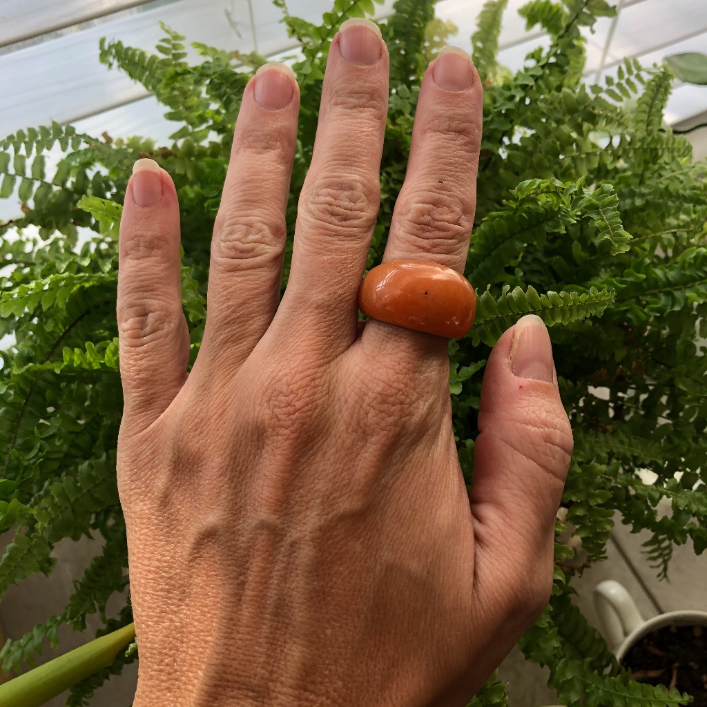 Large Orange Ring